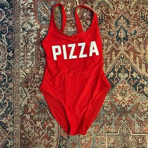 Pizza one piece swimsuit